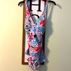 Crown and Ivy, multicol0or Large swimsuit only worn once
